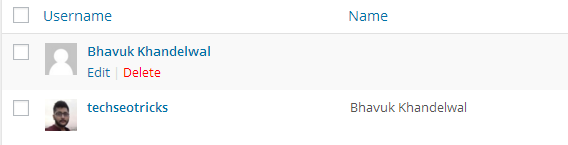 User Name in WordPress Blog